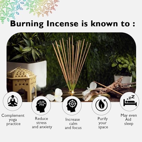 Simply Vedic Premium 7-Chakra Incense Sticks| for Chakra Activation, Healing, Meditation, Yoga, Rituals, Aromatherapy, Energy Cleansing| Wooden Incense Holder| 20 Sticks x 7 Chakra, Last 60 Min. Each