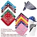Vinuwu 12 Stück Bandana Herren Damen, Paisley 55x55cm Kopftuch Halstuch Sommer, Polyester Kopftücher Haartuch Nickitücher Motorrad Halstücher Tuch Cap Headwear Cowboy Festival Accessoires