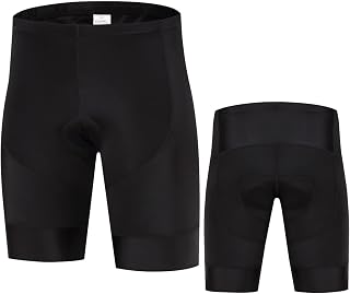 Cycling Shorts Pure Black Mens Cycling Bib Shorts Summer 19D Gel Pad Bike Bib Tights MTB Moisture Cycling Shorts
