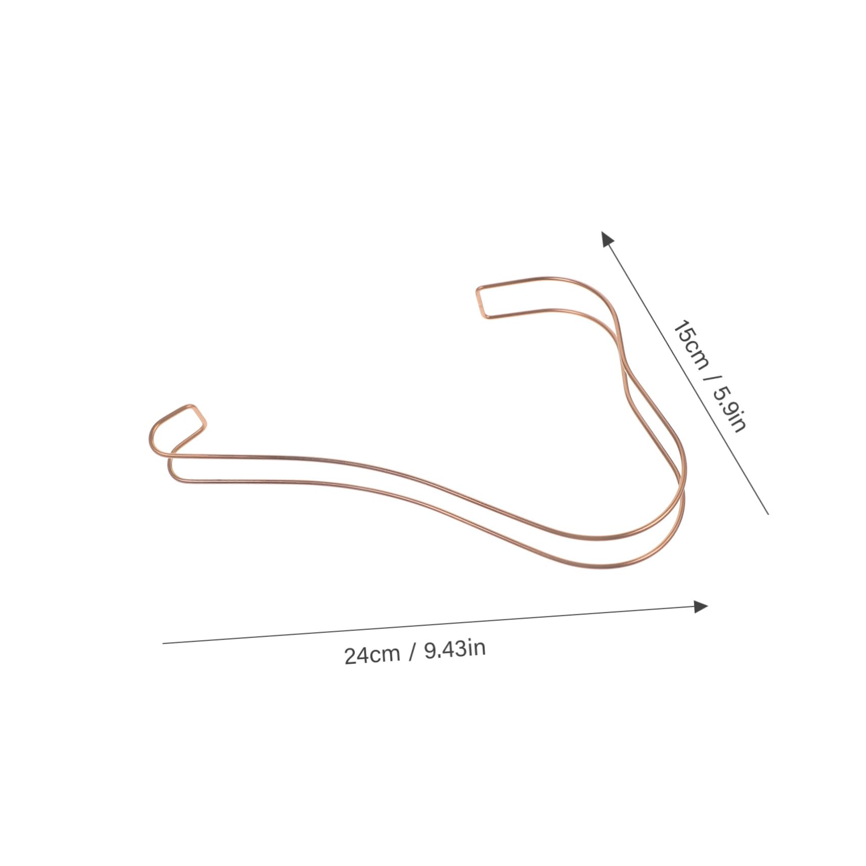 OSOLADY 2PCS Metal Elastic Shoe Display Stand for High Heel Shoes Rose Gold for Home Mall Store Use