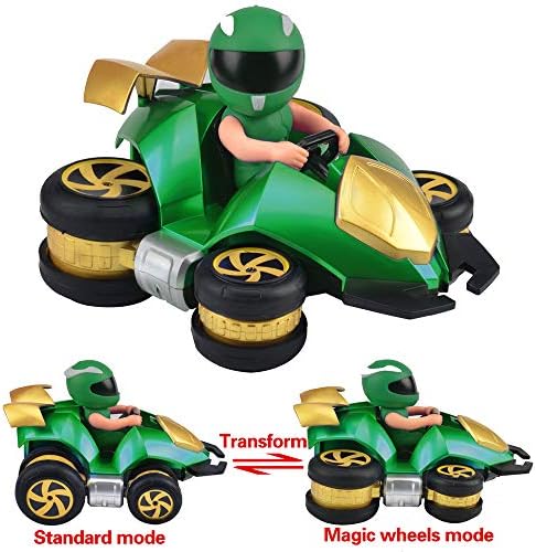 NQD RC Car for Kids 1:16 Scale Remote Control Stunt Car Dual Wheel Modes 360°Spin 360°Drift Rotating 2.4GHz 4WD Dual Motors Rechargeable Electric RC Toy Car-Green