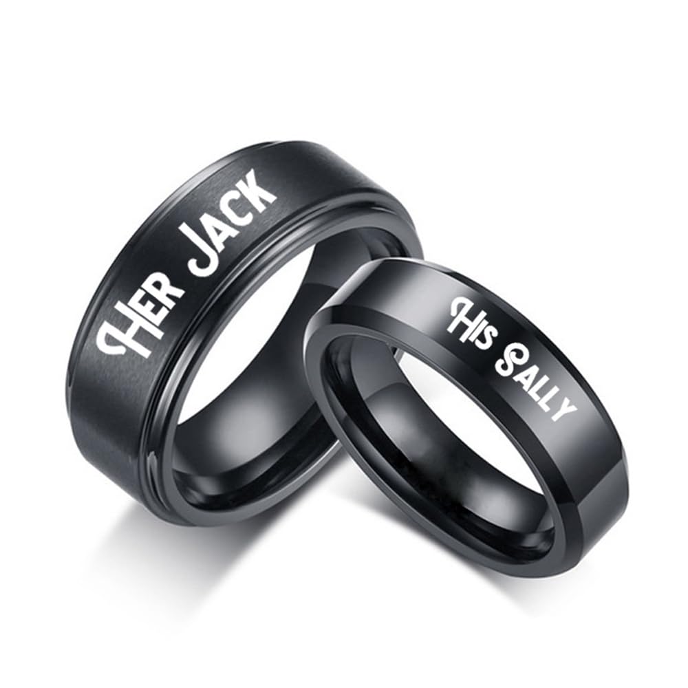 Oidimshis Sally Her Jack Matching Couple Rings For Women Men
