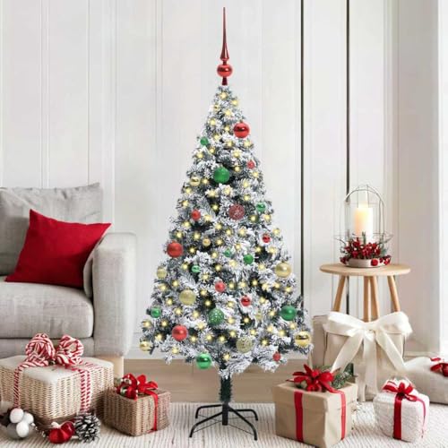 Árbol de Navidad artificial de 150 cm en color blanco para decoración del hogar 2