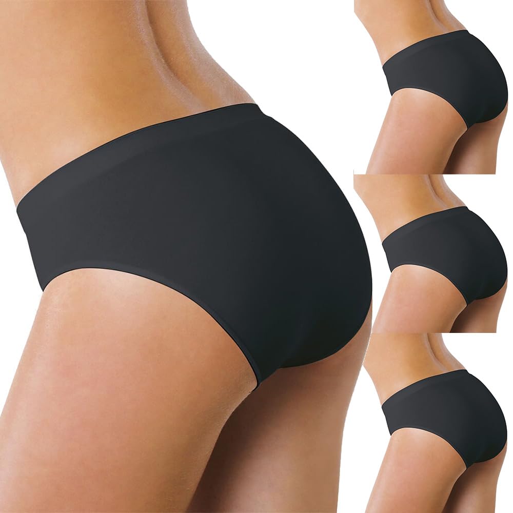 (12 piezas) Slip de microfibra mediano para mujer 12 pares oferta