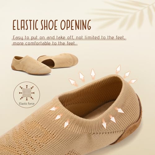 Slip-on Jazz Shoes for Women Dancing Trainning Indoor Slippers4