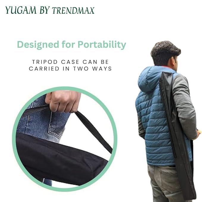 Image of TrendMax Polyester Slim Light Stand Carry Bag /Case Cover For 7 And 9 Feet Tripod Stand (Bag Size 3Feet), Black