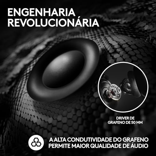 Headset Gamer Sem Fio Logitech G PRO X 2 LIGHTSPEED Com Microfone Removível, Drivers de Grafeno 50mm