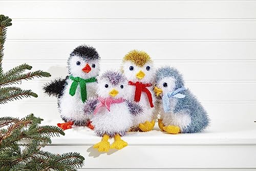 King Cole Christmas Knits Book 10 - Snow Family Penguins & Robins Knitting Patterns - Image 4