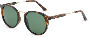 ZENOTTIC Polarized Sunglasses Vintage Classic Round Retro Sunglasses UV400 Metal Frame For Men Women