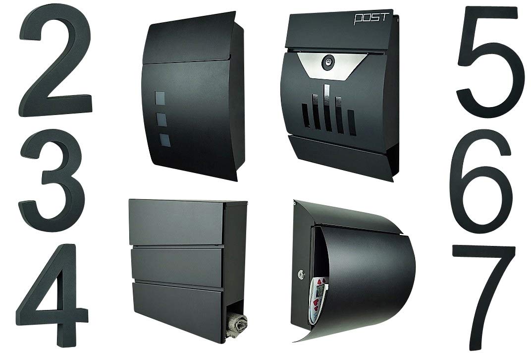9 huisnummer 3D antraciet RAL7016 roestvrij staal V2A roestvrij weerbestendig hoogte 20cm incl. montagemateriaal verkrijgbaar 0 1 2 3 4 5 6 7 8 9 a b c d