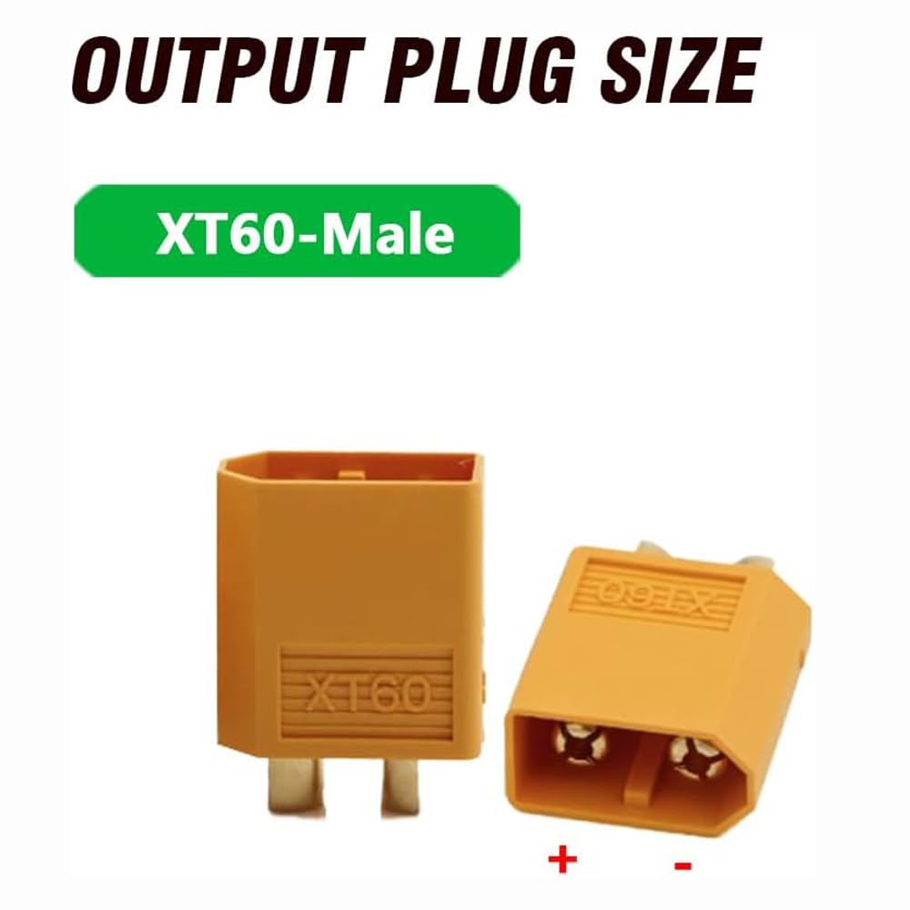 QDD Cargador de litio de 50,4 V 8 A con sistema de refrigeración para batería de litio 12S 44,4 V DC XT60 conector macho