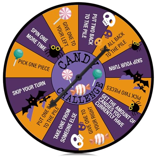 Poen Halloween Party Games Halloween Party Candy Challenge Spinner Halloween