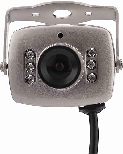 Miniatura 7 de Mini cámara CCTV analógica con cable, cámara de vigilancia de audio y video, mini cámara de seguridad CCTV CMOS con cable de 6 LED con cable de