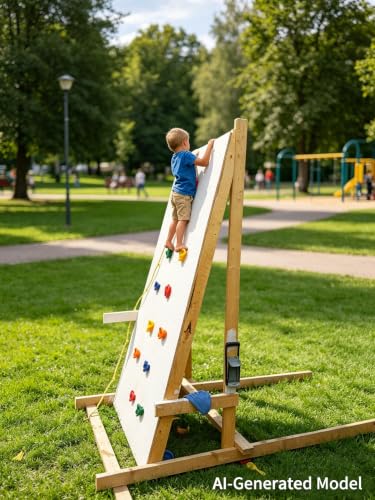 KINSPORY Klettersteine Kinder, Klettergriffe Kinder 20 Stück Schweinenasen Kletterset, Climbing Hold, Kommt mit blauem Griff und Befestigungsmaterial