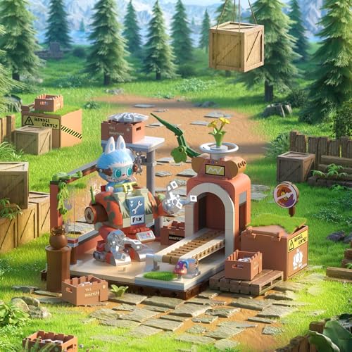 Image of POP MART THE Monsters Forest Secret Base Series Blocks - Click-Fix Lab, Labubu Building Toy Set, Interactive Building Toy for Kids, Boys, and Girls