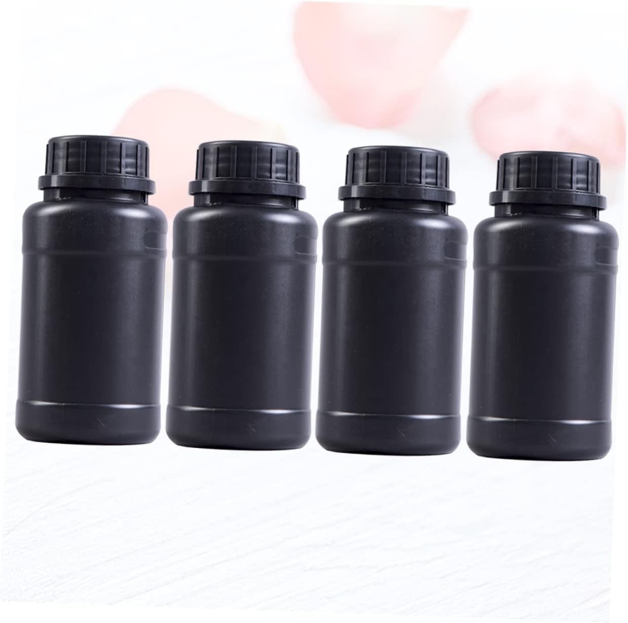 4pcs Hdpe Plastic Light Bottles Chemical Storage for Lab Refillable Engineering Reagent Containers