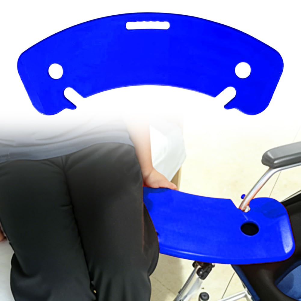 Tabla antideslizante para silla de ruedas, elevador de pacientes, acero ABS, capacidad de carga 200 kg, tabla de transferencia (azul)