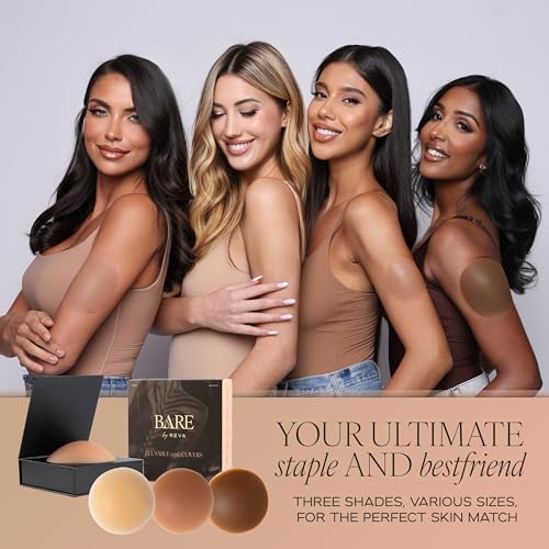 Premium Nipple Covers - Adhesive Silicone Nipple Pasties with Travel Box - Soft Matte Reusable Sticky Pasties4