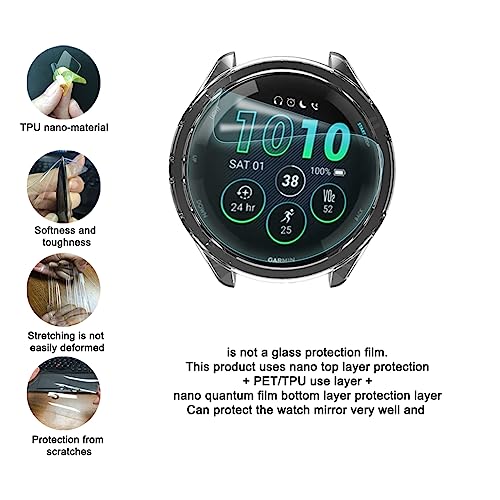 Protection d'écran Garmin Forerunner 265S coque sport noir transparent - 4