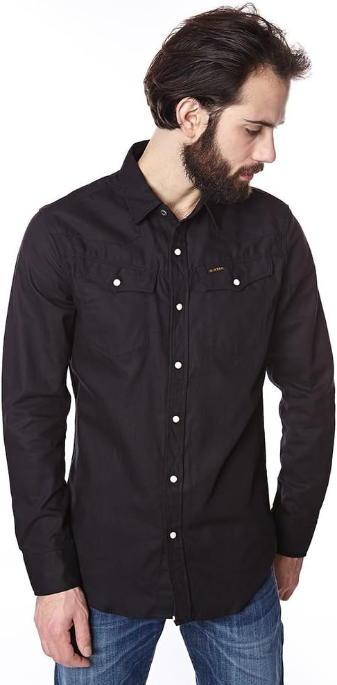 G-Star Men's Tailor Longsleeve Shirt In Light Weight Diamond Denim
