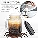 4 PCs Battery Stirrer – 7.7 Inch Coffee Mixer Set in Assorted Colors with Stainless Steel Rods for Stirring Milk – Durable, Rust Resistant, Easy to Clean Tools for Dairy and Non-Dairy Milk Like