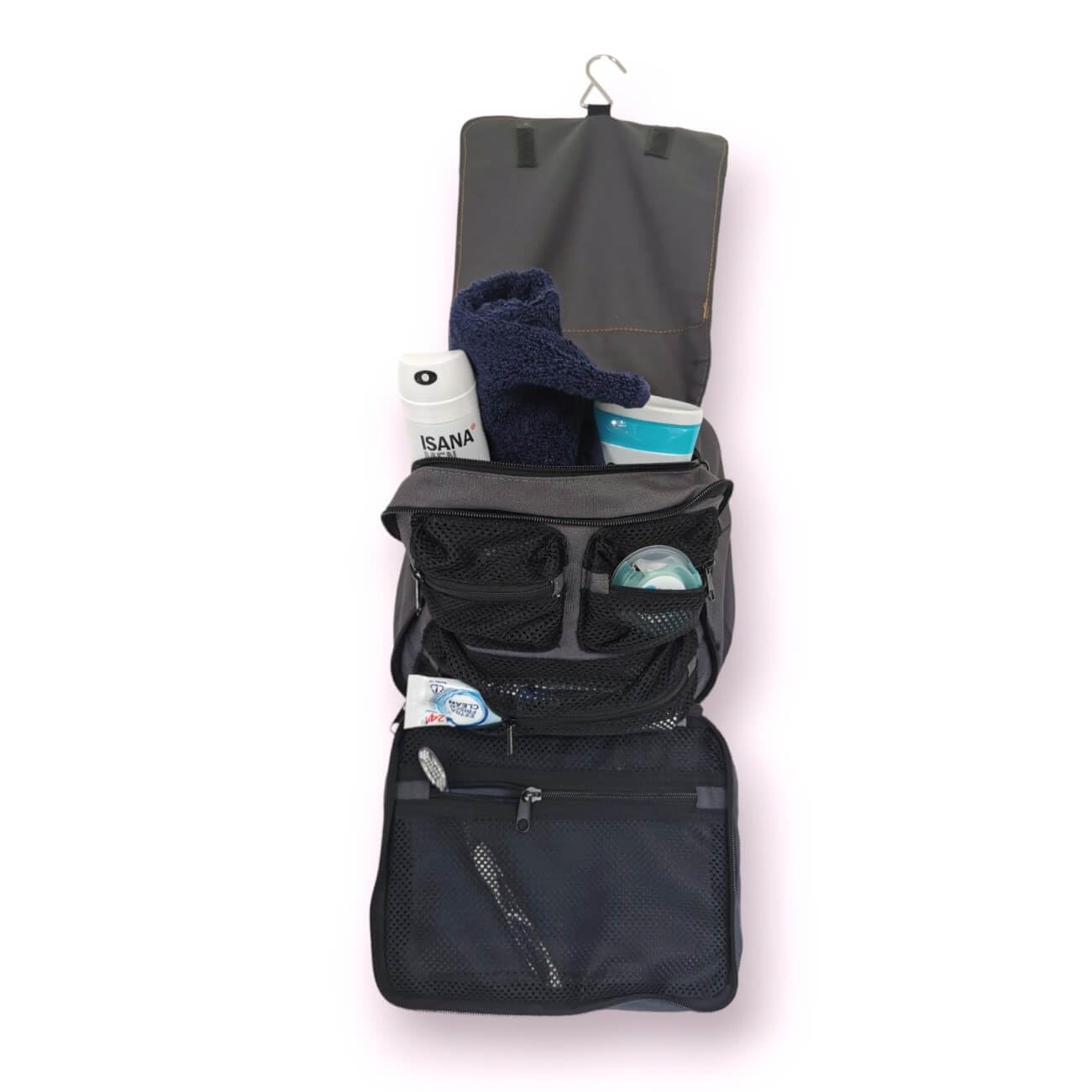 Waschtasche Felix | Feuerwehr – großer Kulturbeutel/Toiletry Bag zum Aufhängen, aus Feuerwehrkleidung oder Schlauch, Verschiedene Designs (Schlauch Gelb)