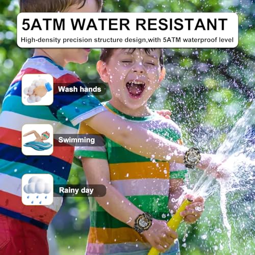 Image of GOLDEN HOUR Watches for Kids Digital Sport Waterproof Boys Girls Watch Outdoor 12 /24 H Alarm EL Backlight Stopwatch Military Child Wristwatch Ages 3-15