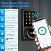 Smart Lock, Keyless Entry Door Lock with Bluetooth/Alexa Voice Control, Touchscreen Keypad Deadbolt APP, E-Key, Code, Key, Auto-Lock, Front for Home Apartment Hotel