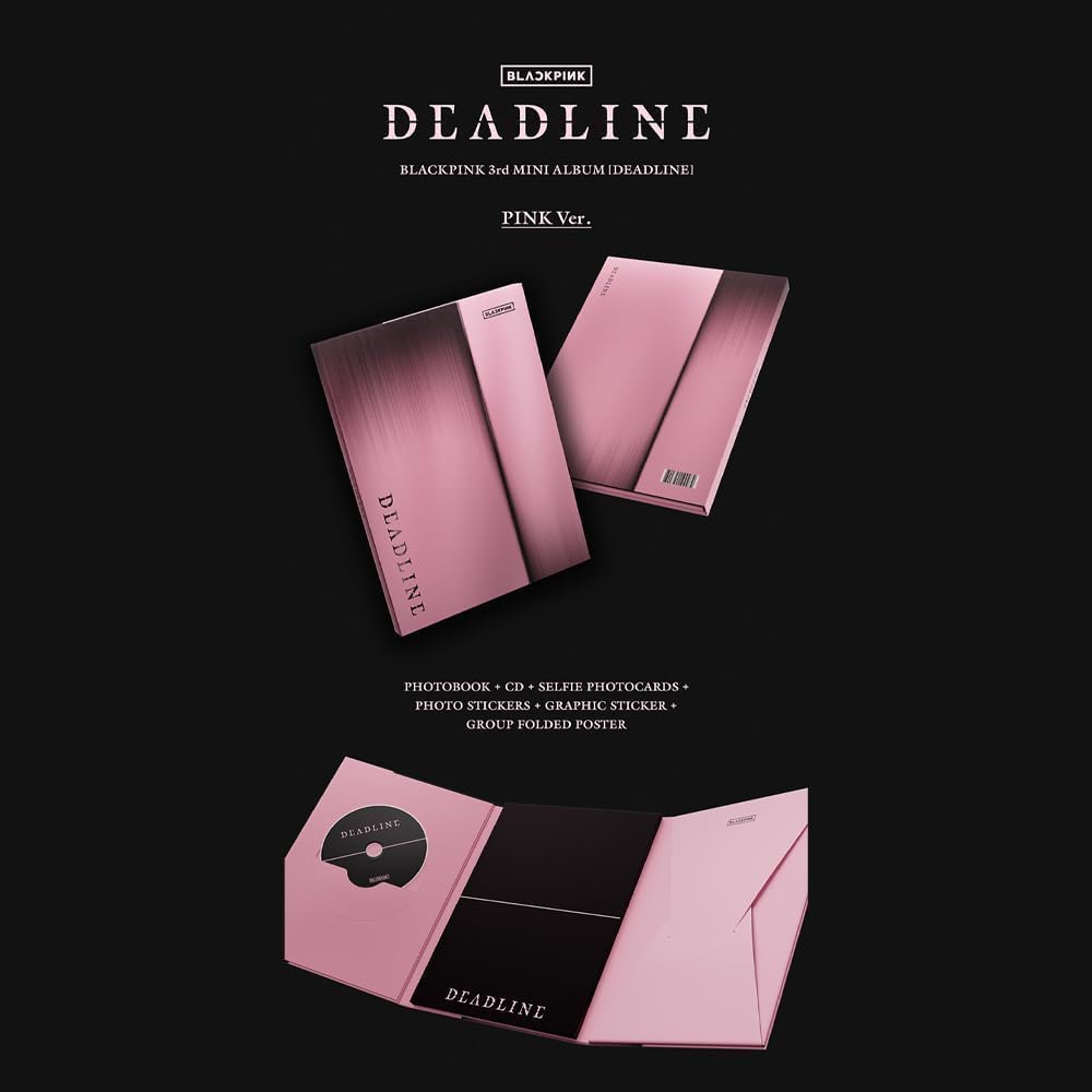 BLACK.PINK 3rd Mini Album [DEADLINE] (Standard Ver.) (PINK) + Extra photocards