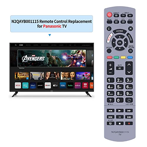 TCNOUMT N2QAYB001115 Remote Control Suitible for Panasonic Viera TV Compatible with TX-40EX700B TX-40EX700E TX-49EX610E TX-49EX613E TX-75EX780E TX-58EX730E TX-50EXM715 - Image 2