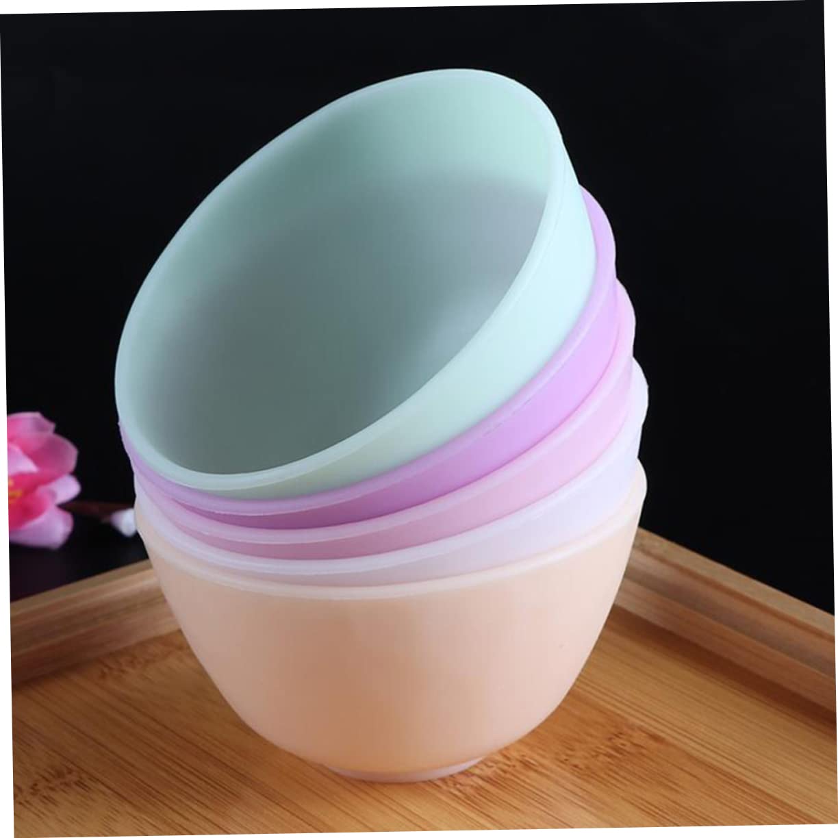 CLISPEED 3-teilige Silikon Rührschüsseln Set - DIY Schalen Für Hautpflege Und Kosmetik