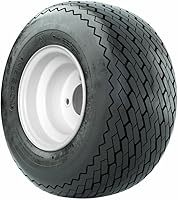 Vista 3 de Topspin - Neumático de diente de sierra y rueda de acero de 8 pulgadas para carrito de golf estándar, se vende como una unidad