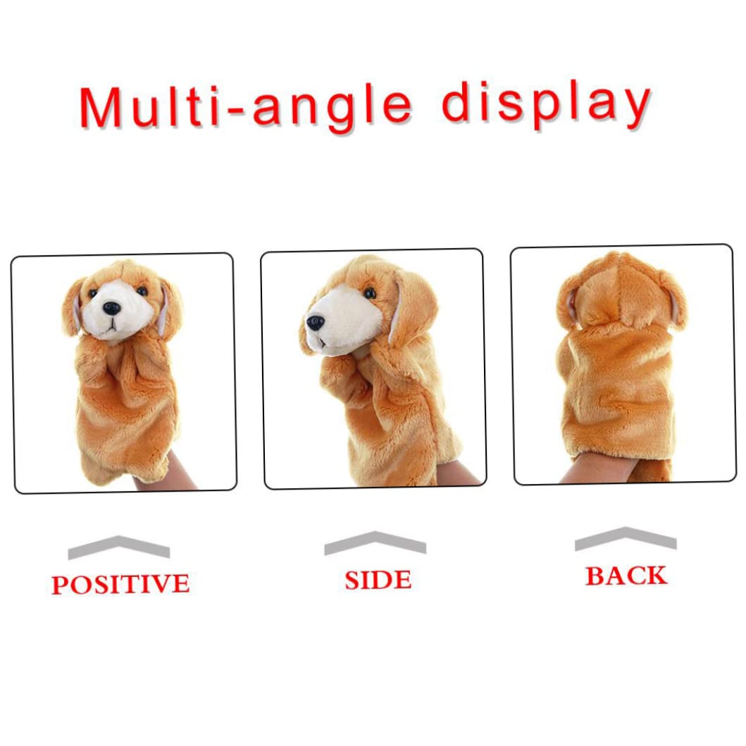 Marionnette Chien 27 Cm En Peluche Douce – Bouche Mobile Pour Enfants, Contes Et Jeux éducatifs