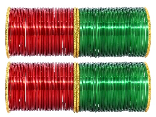 Image of NMII Glass with Plain and Simple Design Glossy Finished Fancy Bangle Set For Women and Girls | Glass Bangles | Stylish Women's Bangles