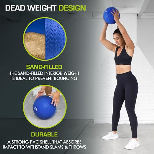 image for ProsourceFit Slam Medicine Balls 5, 10, 15, 20, 25, 30, 50lbs Smooth a