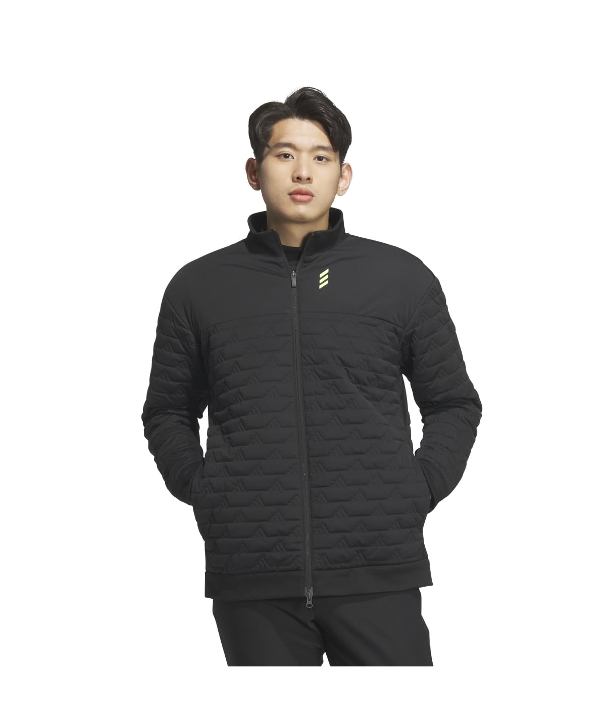 adidas(アディダス) ゴルフジャケットコードカオス WIND.RDY 保温 中わた BOS ロゴ キルトジャケットメンズ