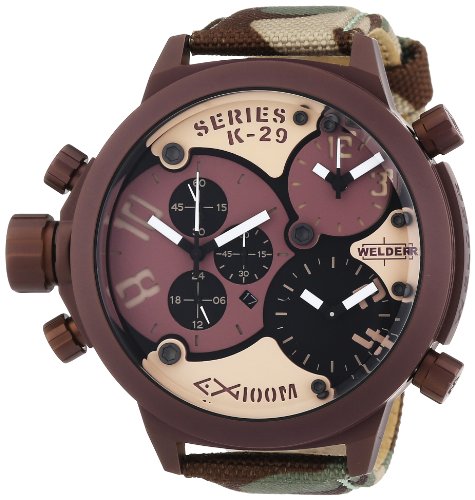 Welder - K29 8005 - Montre Mixte - Quartz Chronographe - Bracelet différents Matériaux Multicolore