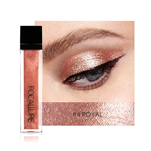 FocallureGlitter & Glow Liquid Eyeshadow, 4#, 10 Gm