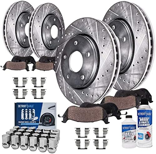 Auto Shack R63008PR Pair Of Rear Brake Rotors For Dodge Durango, Chrysler Aspen, Ram 1500 (2002-2018) 5 Lug 139.7mm Bolt Circle - Foto 8