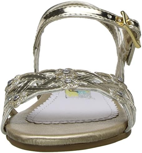 Rachel Shoes Girl's Lil Julianne Flat, Gold/Metallic, 5 M US Toddler Review | Image 1