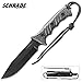 Schrade SCHF3N 12in Full Tang High Carbon S.S. Fixed Blade Knife with 6.4in Clip Point Blade and Micarta Handle for Outdoor Survival, Camping and Bushcraft