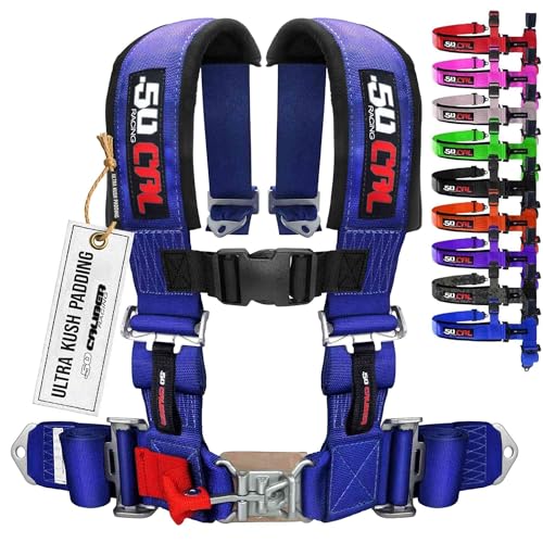 4-Point Blue Racing Harness for Off-Road Vehicles