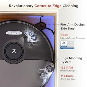 roborock S8 Max Ultra Robot Vacuum and Mop, All-in-One Dock, PreciSense LiDAR Navigation, Smart Dirt Detection, Self-Emptying, 8000Pa Suction for Various Floors, 20mm Auto Lifting for Carpet, Black roborock S8 Max Ultra Robot Vacuum and Mop All in One Dock PreciSense LiDAR Navigation Smart Dirt Detection Self Emptying 8000Pa Suction for Various Floors 20mm Auto Lifting for Carpet Black