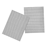 ETHZZLE 2 Stück Grillmatten aus Glasfaser Netzgewebe Wiederverwendbar Zuschneidbar Antihaft Grillunterlagen für Holzkohlegrill Backofen Grillzubehör für Outdoor Grillen