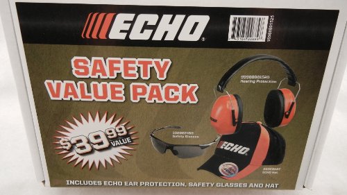 Echo Safety Value Pack (Hearing Protection, Safety Glasses, Hat) 99988801525