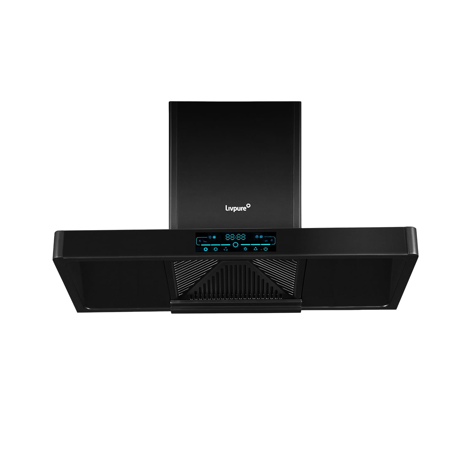 Livpure Dash 90 Cm 1450 m3/hr T-Shape ||Filterless Auto-clean Chimney With Digital Display || 10 Year Warranty On Motor (2 Year Comprehensive), (Touch and Gesture Control, Black)-image-41