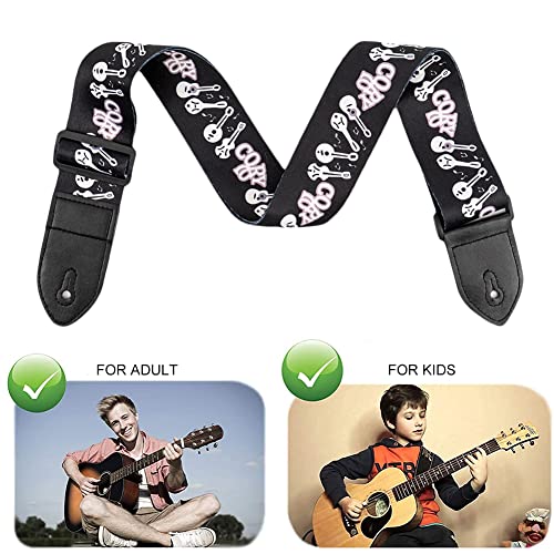Nuonove Sangle Guitare, Sangle De Guitare RéGlable Confortable Et Respirante Convient Pour Guitare éLectrique Guitare… - Les Beatles, Paul McCartney, John Lennon, RIngo Starr, George Harrison Nuonove Sangle Guitare, Sangle De Guitare RéGlable Confortable Et Respirante Convient Pour Guitare éLectrique Guitare… – Image 5