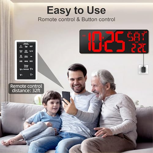 Horloge Murale Digitale Bleutooth XREXS : Ne Perdez Plus le Fil du Temps