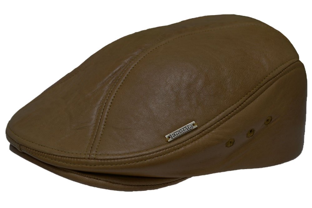 EmstatePremium Lambskin Fine Ivy/Driver Gatsby Cap Hat Made in USA