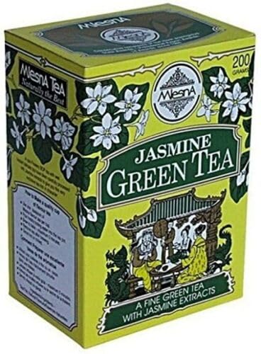 Mlesna Jasmine Flavored Green Tea Loose Tea 200g - Pure Ceylon Finest Green Tea With Jasmine Extracts Tea Box 7 oz